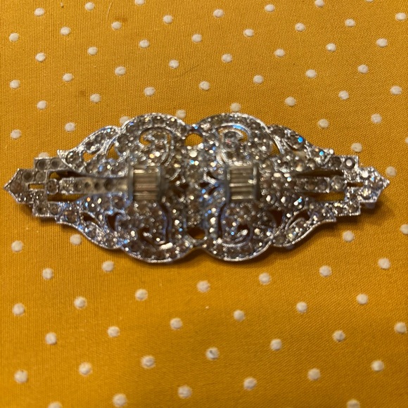 Art Deco Double Clip Brooch - Picture 2 of 8